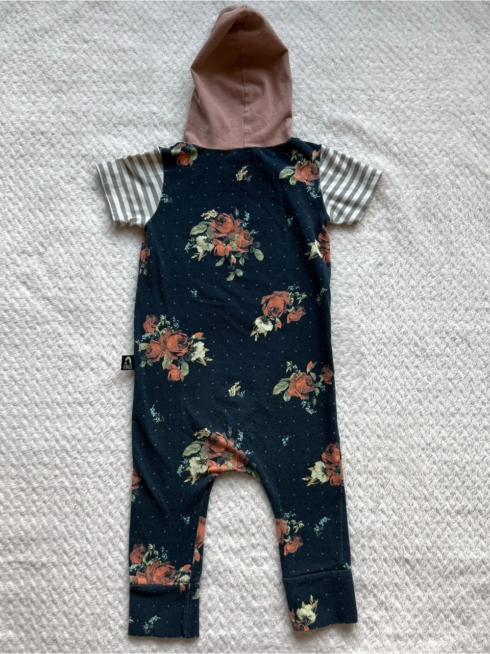 Rags to Raches Native Floral Hooded One Piece Romper 18-24 Month Chief HTF USA